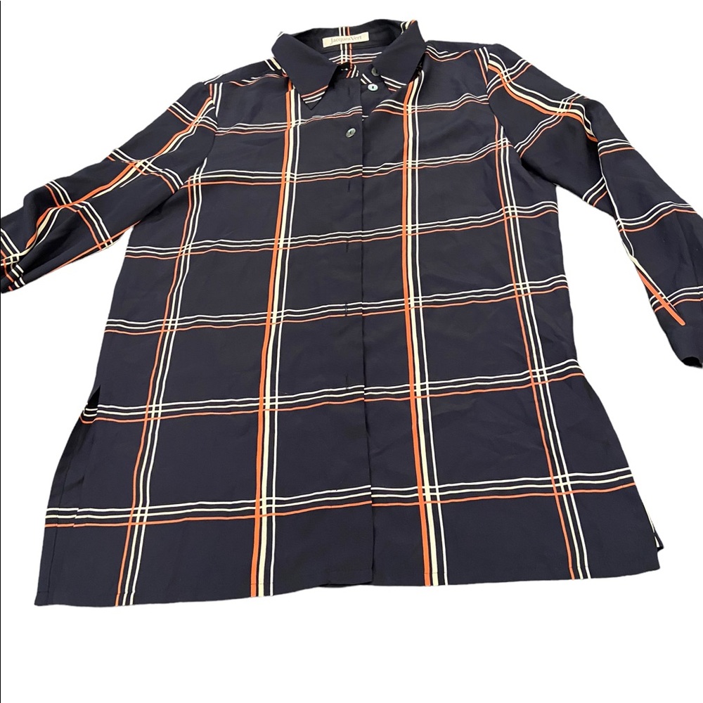 Jacques Vert Long Sleeve Window Pane Button Front… - image 2